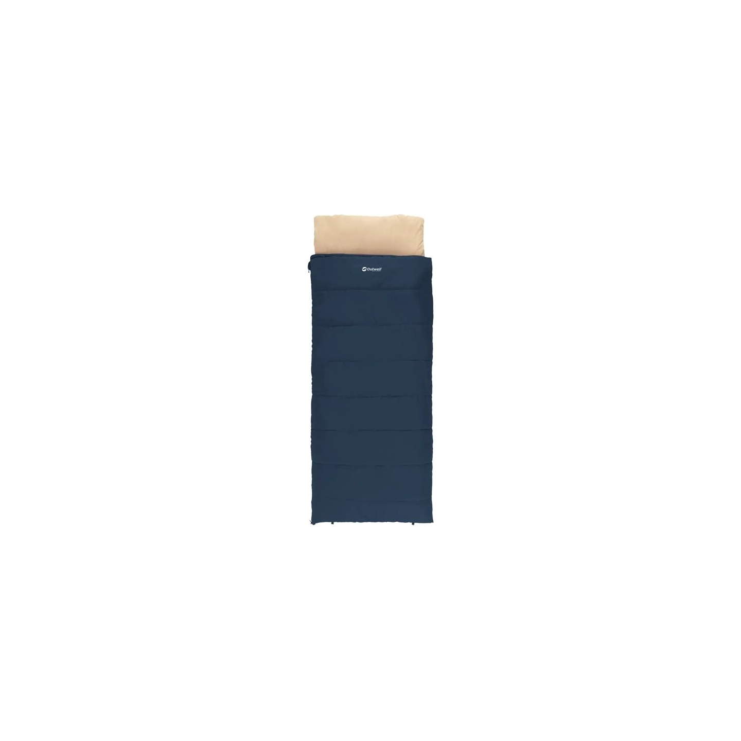 Outwell Contour Lux Deep Blue | Sleeping Bag | 220 x 85 cm | -19 to 15 °C | Right Zipper