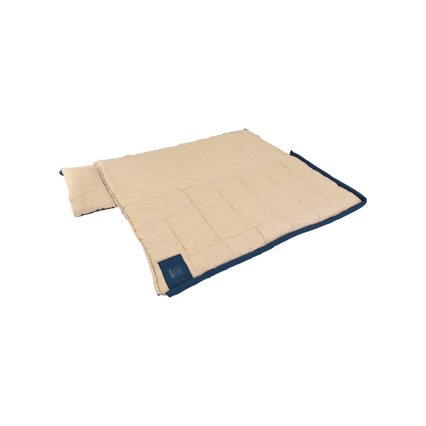 Outwell Contour Lux Deep Blue | Sleeping Bag | 220 x 85 cm | -19 to 15 °C | Right Zipper