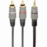 Cablexpert 3.5 mm stereo plug to 2xRCA plugs, gold-plated connectors, 1.5 | CCA-352-1.5M