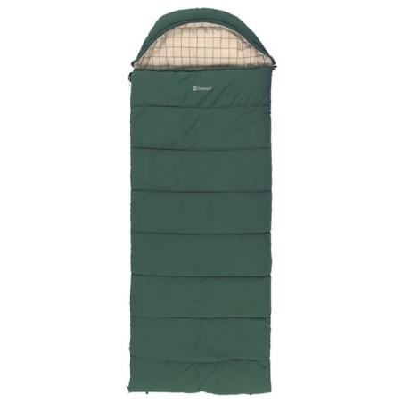 Outwell Camper Prime Green | Sleeping Bag | 235 x 90 cm | -15 to 5 °C | Right Zipper