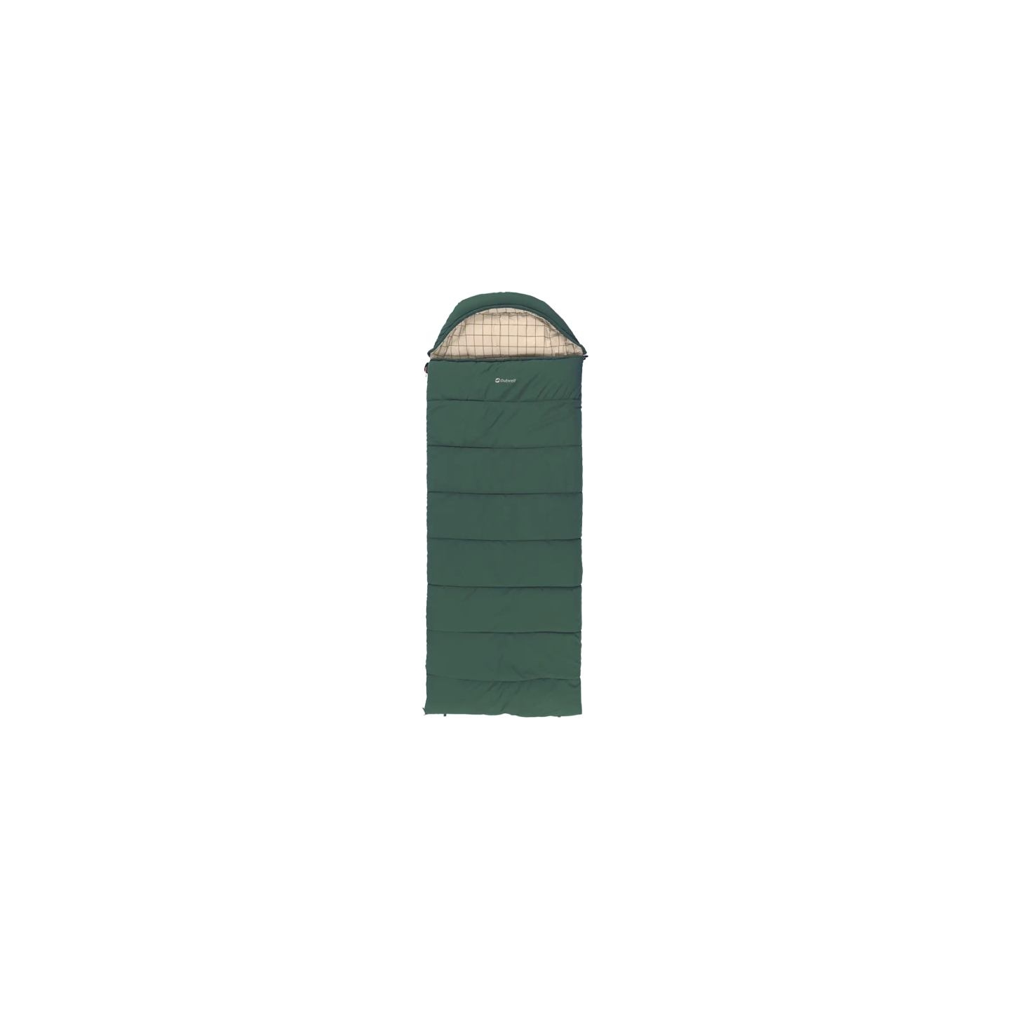 Outwell Camper Prime Green | Sleeping Bag | 235 x 90 cm | -15 to 5 °C | Right Zipper