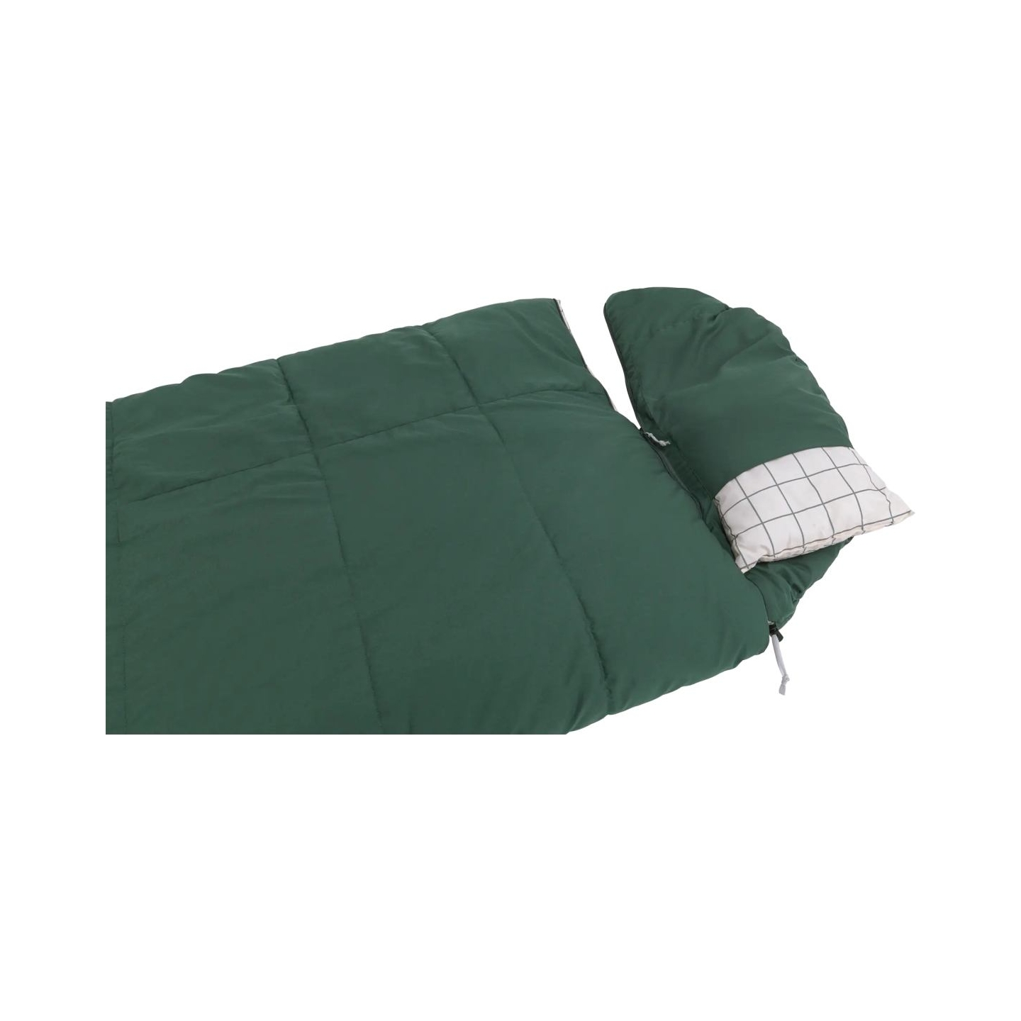 Outwell Camper Prime Green | Sleeping Bag | 235 x 90 cm | -15 to 5 °C | Right Zipper