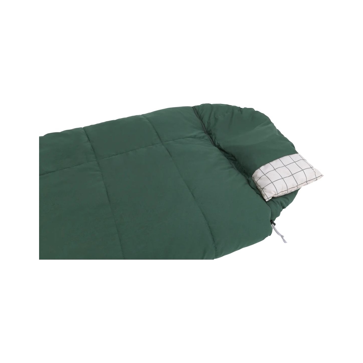 Outwell Camper Prime Green | Sleeping Bag | 235 x 90 cm | -15 to 5 °C | Right Zipper