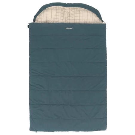 Outwell Camper Lux Double Blue | Sleeping Bag | 235 x 150 cm | -16 to 5 °C | Both Side Zipper