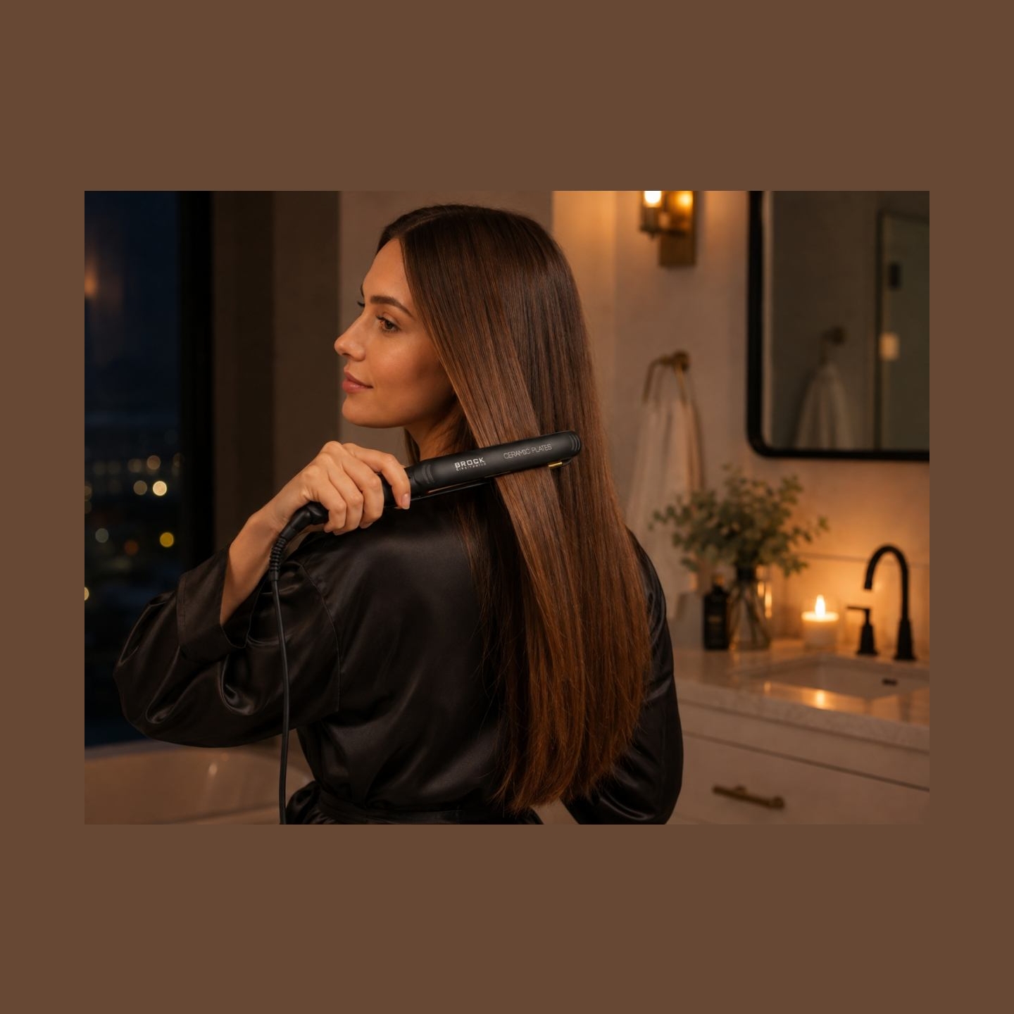 Brock HC 5001 BK Hair Straightener 60W, Black