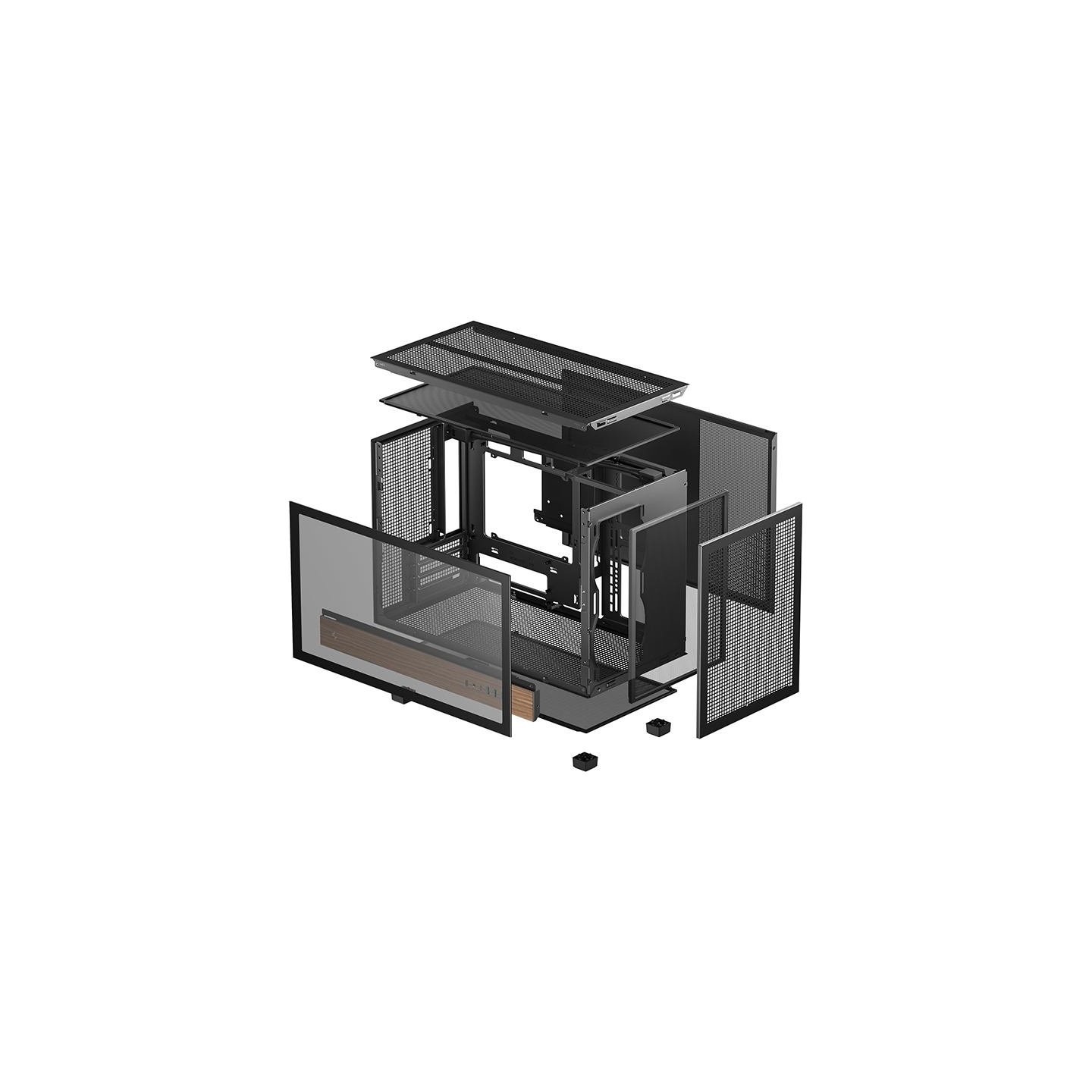Deepcool Case | CH260 Wood | Black | Micro Tower