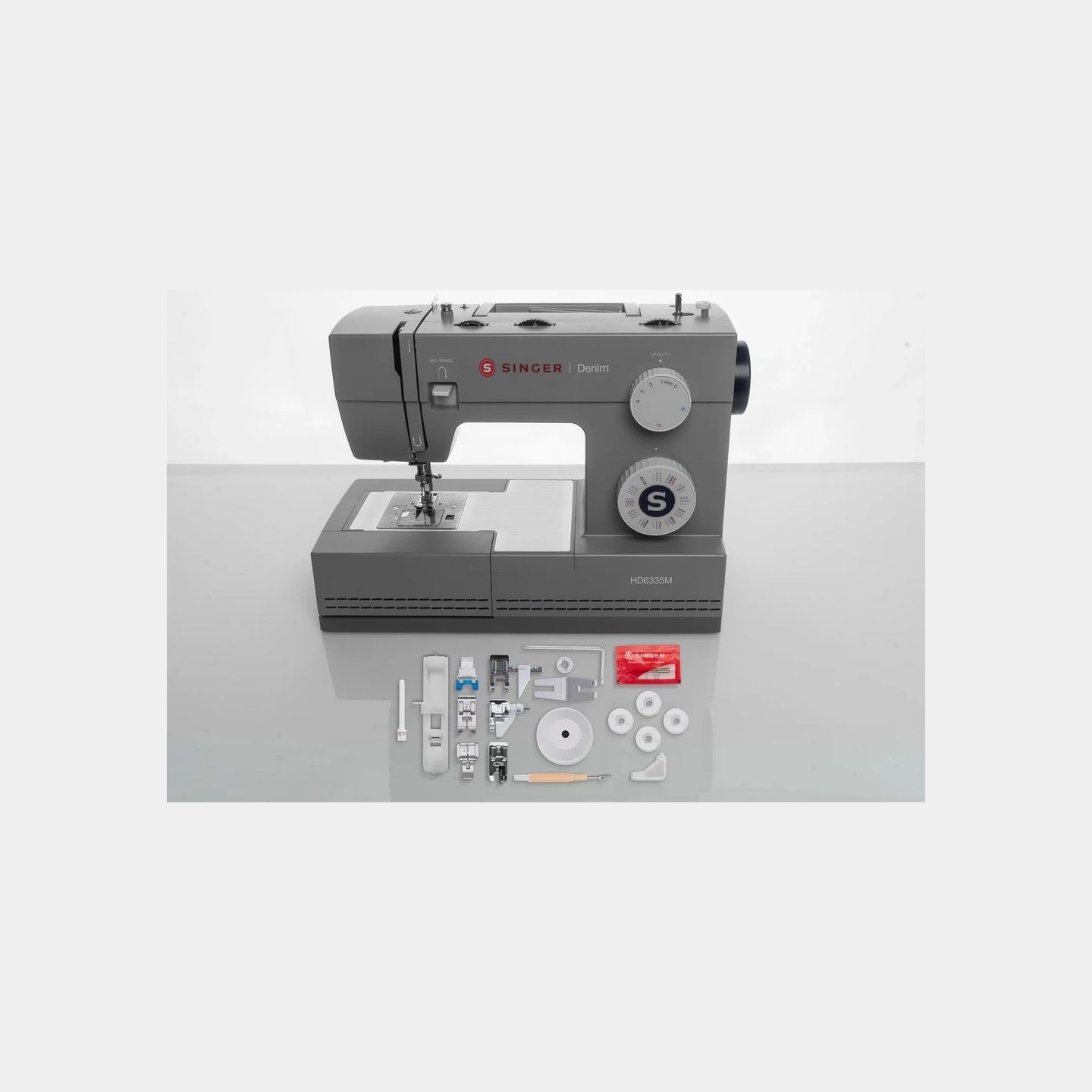 Singer Sewing Machine | HD6335M Denim | Number of stitches 32 | Grey