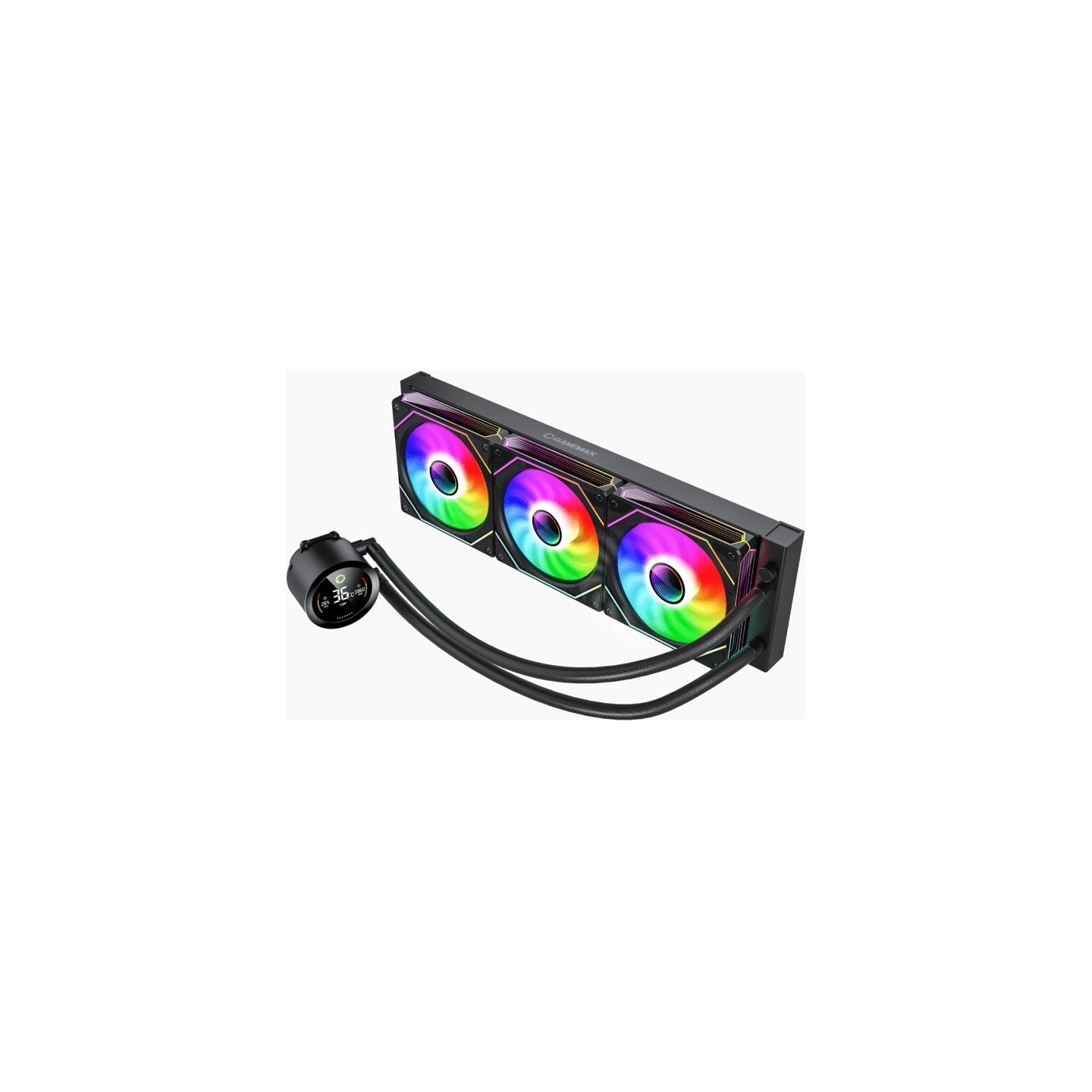 Gamemax CPU Liquid Cooler | ICEBURG 360 DIGITAL BK | Black