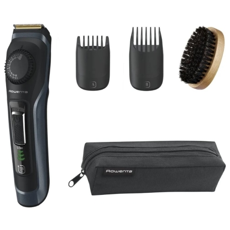 Rowenta Beard Trimmer | TN3804E0 Virtuo | Cordless | Number of length steps 39 | Black/Blue