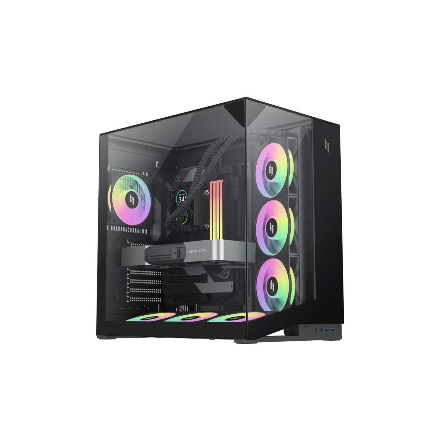 Gamemax Case | NEX C56 VC BK | ATX