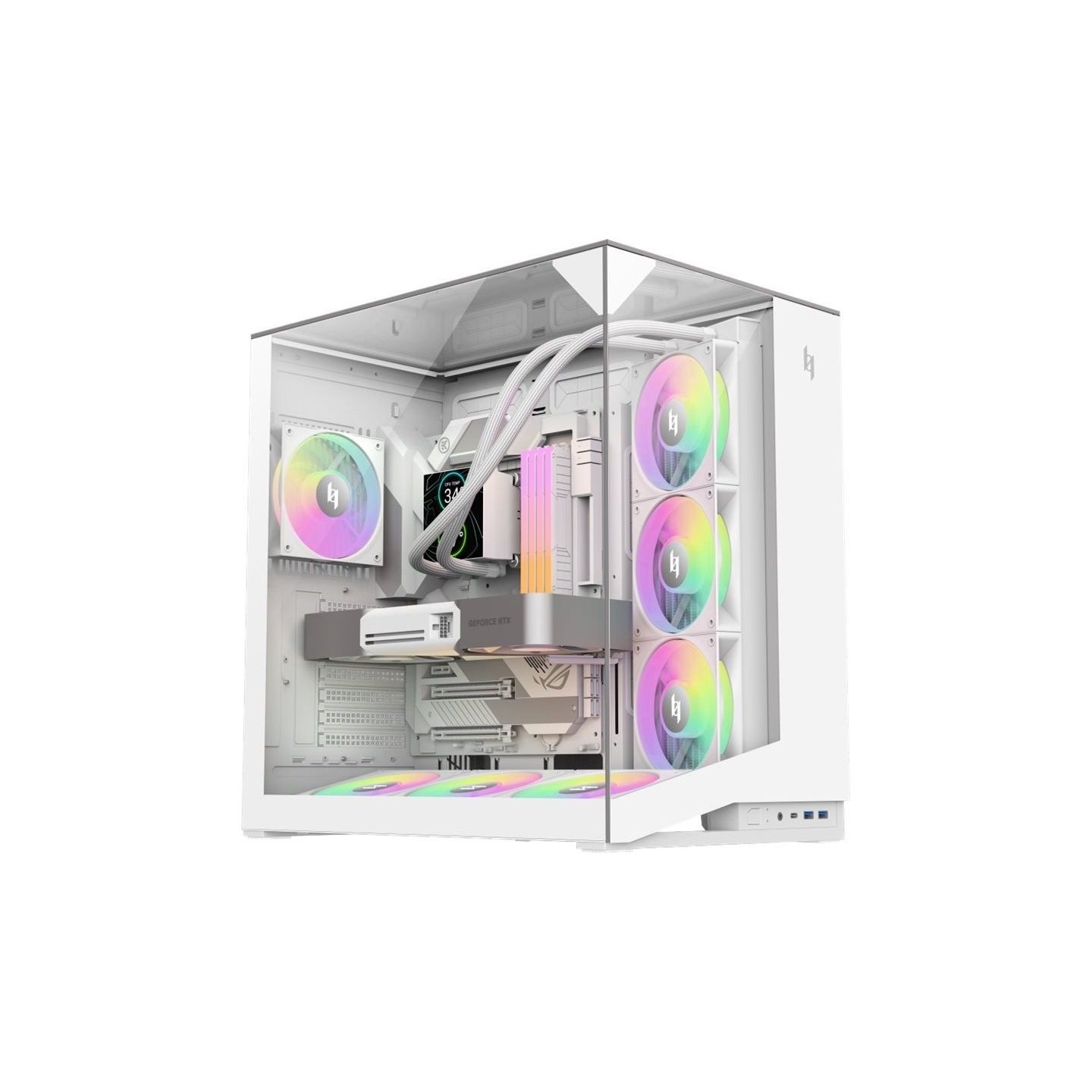 Gamemax Case | NEX C56 VC WH | ATX