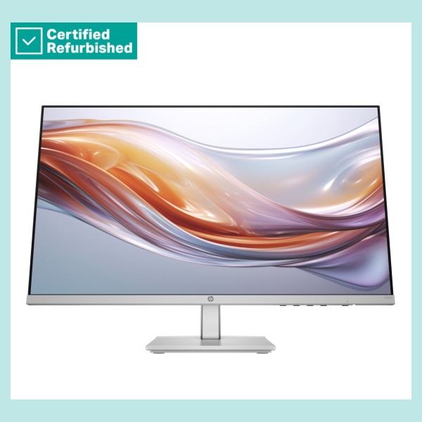 HP RENEW SILVER HP 524sh Series 5 FHD Monitor - 23.8" 1920x1080 FHD 300-nit 100Hz AG, IPS, HDMI/VGA, height adjustable/tilt, 1 y