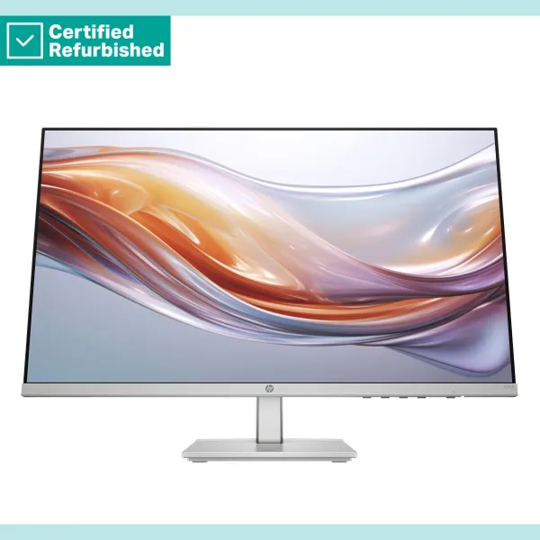 HP RENEW SILVER HP 524sh Series 5 FHD Monitor - 23.8" 1920x1080 FHD 300-nit 100Hz AG, IPS, HDMI/VGA, height adjustable/tilt, 1 y