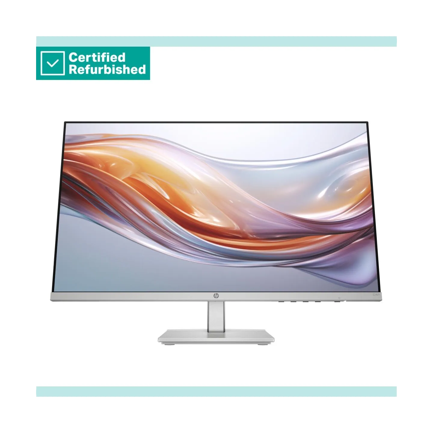 HP RENEW SILVER HP 524sh Series 5 FHD Monitor - 23.8" 1920x1080 FHD 300-nit 100Hz AG, IPS, HDMI/VGA, height adjustable/tilt, 1 y
