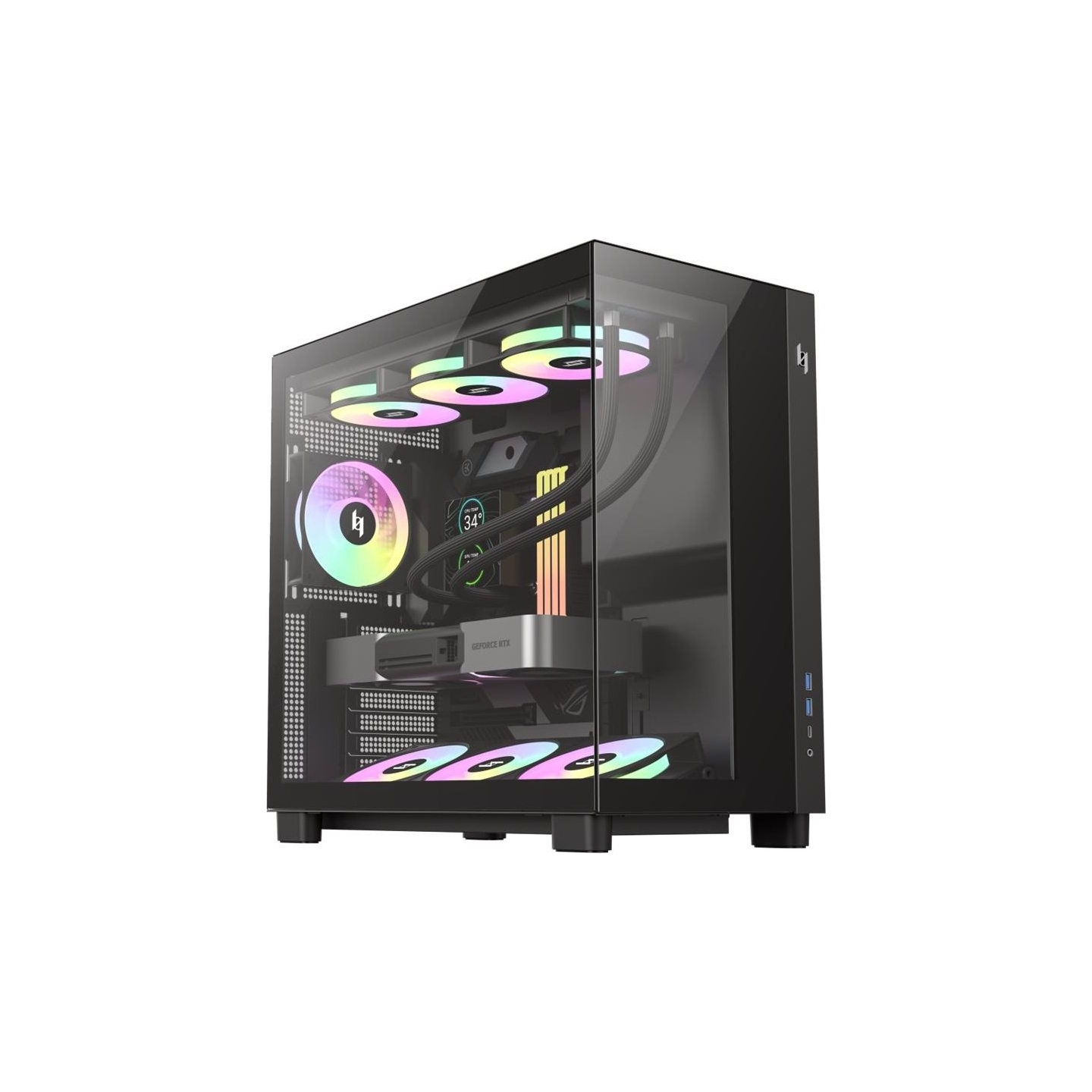 Gamemax Case | NEX C53 BK | ATX/BTF