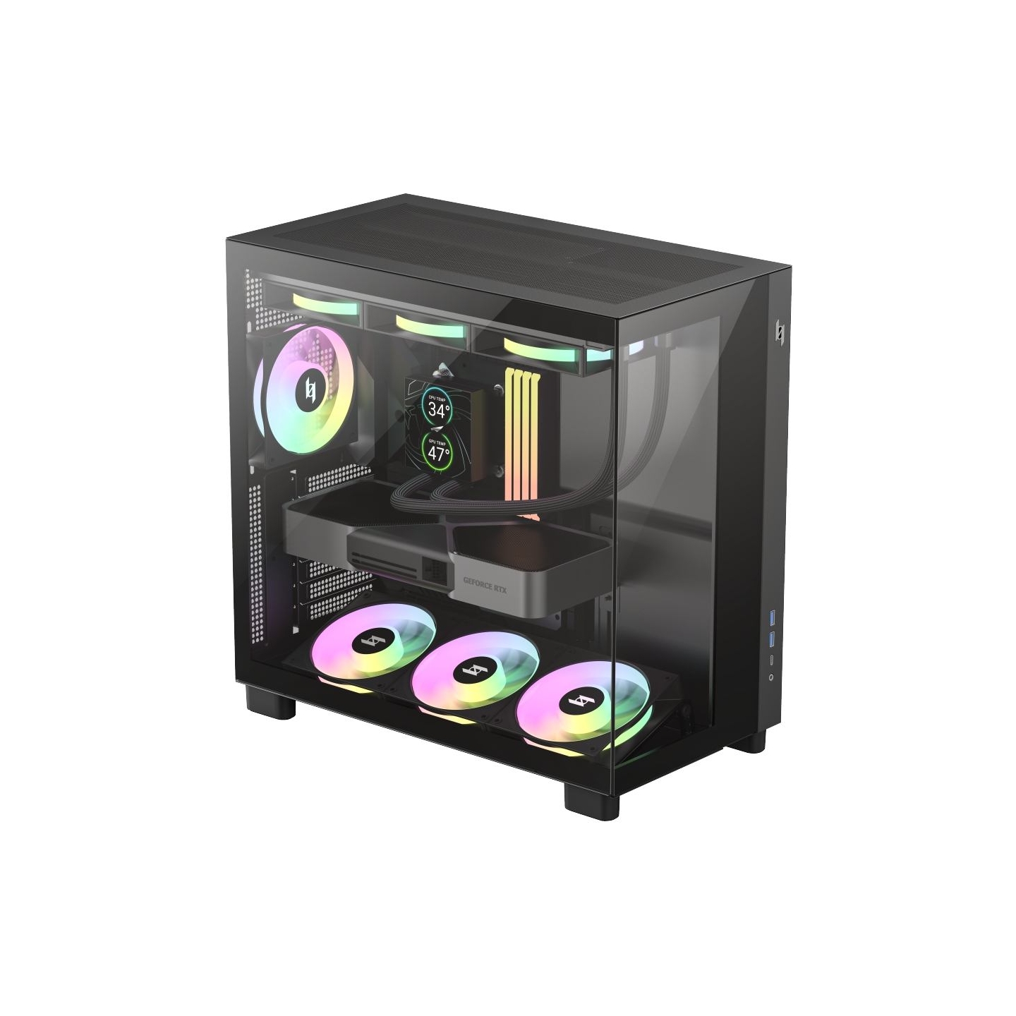 Gamemax Case | NEX C53 BK | ATX/BTF