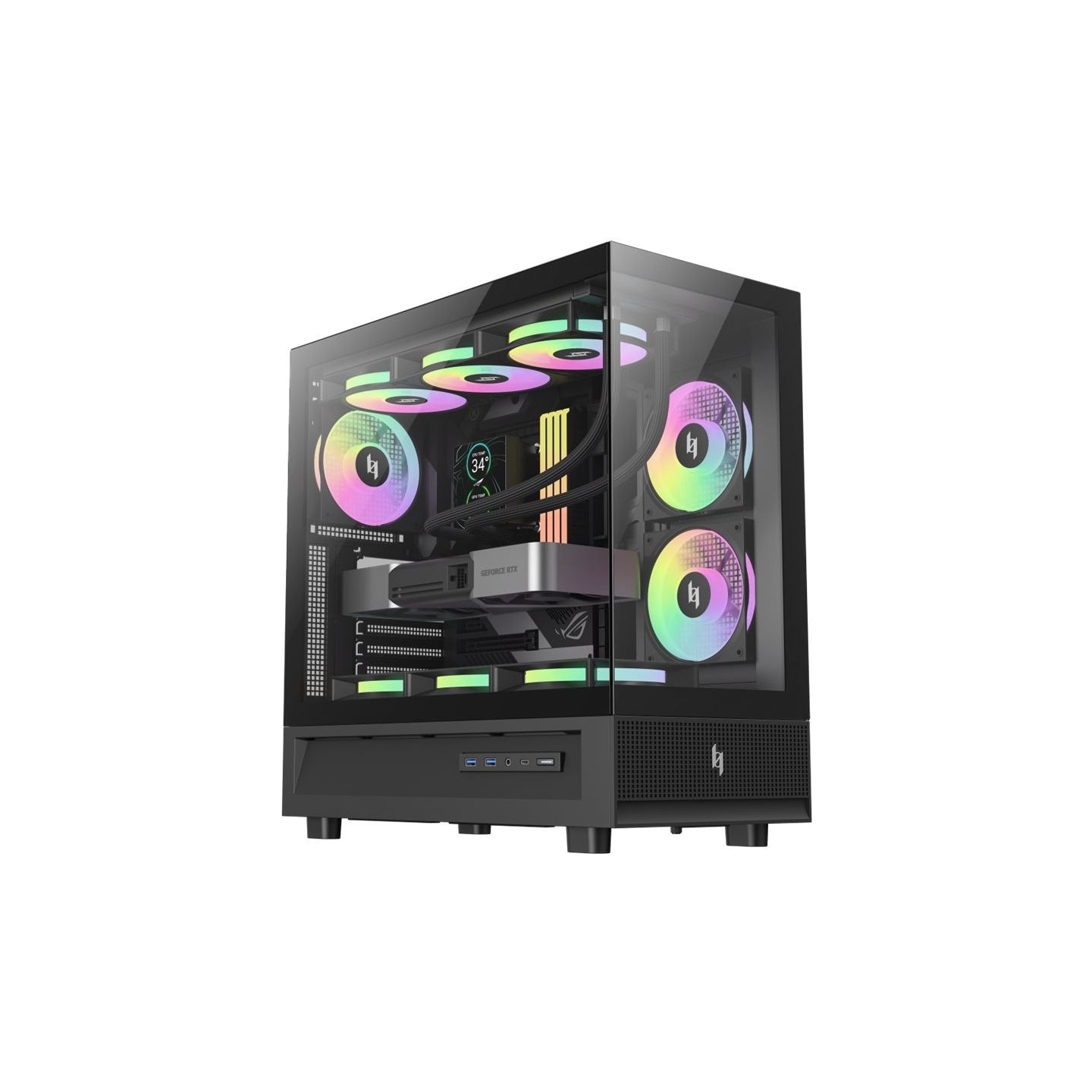 Gamemax Case | NEX C51 BK | ATX/BTF