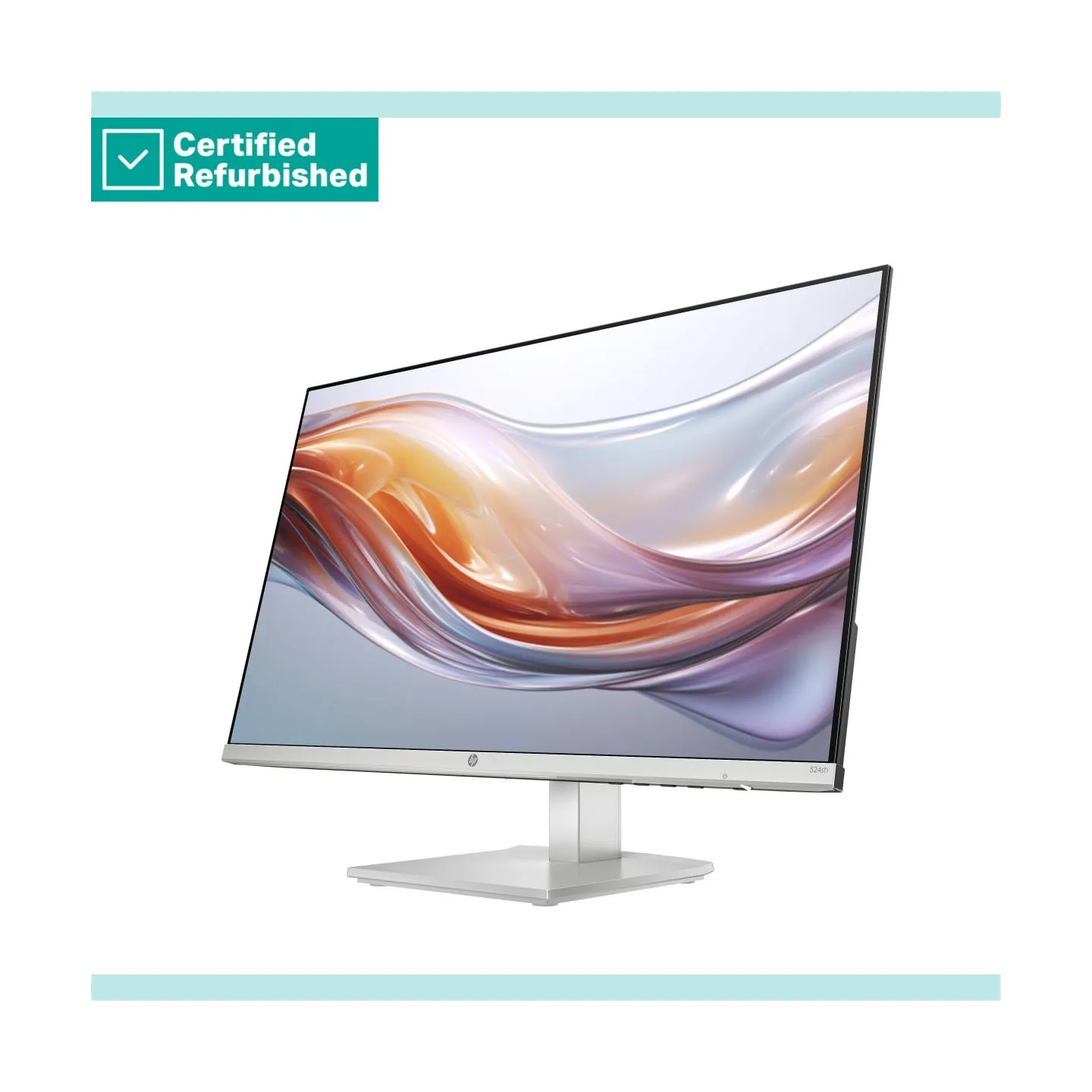 HP RENEW SILVER HP 524sh Series 5 FHD Monitor - 23.8" 1920x1080 FHD 300-nit 100Hz AG, IPS, HDMI/VGA, height adjustable/tilt, 1 y