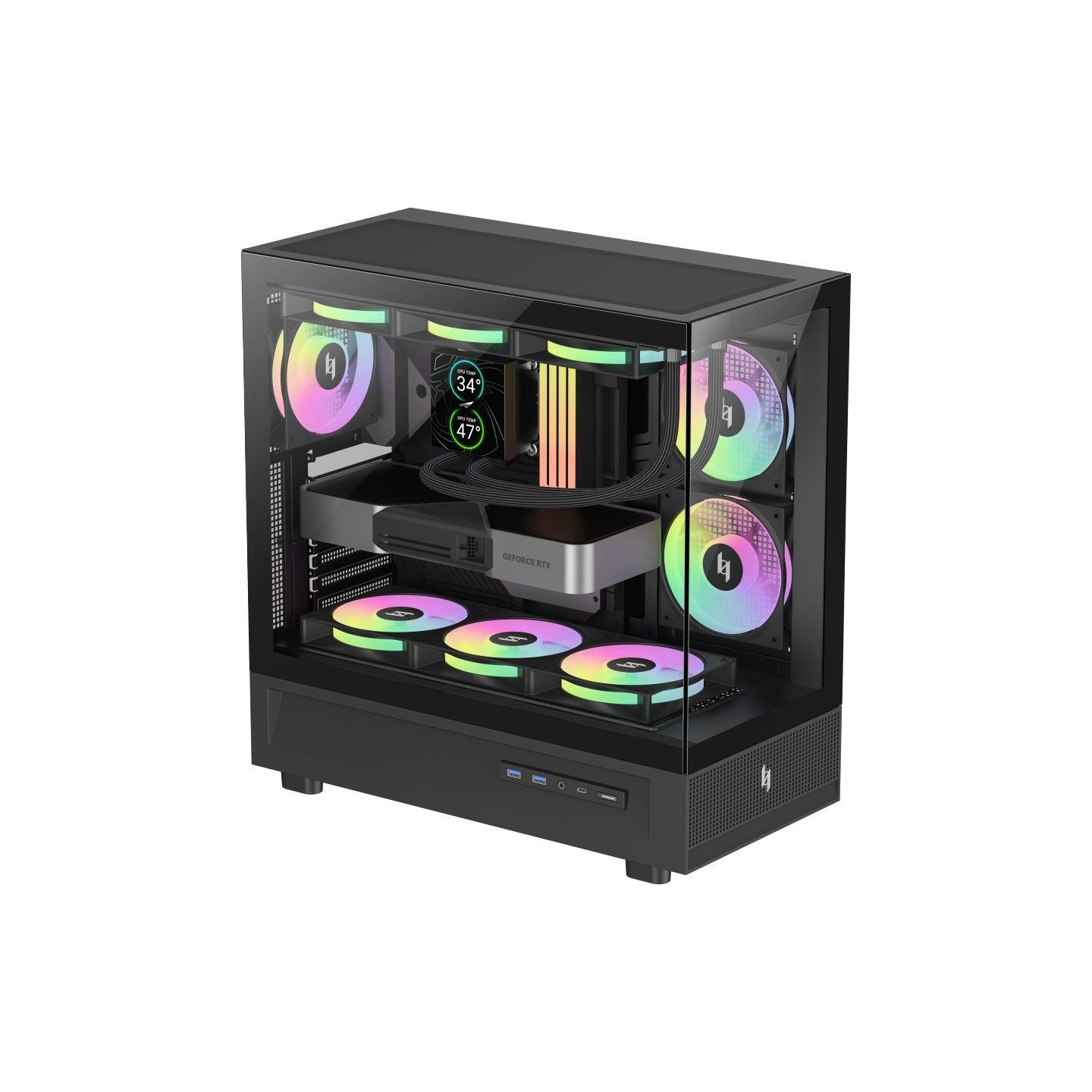 Gamemax Case | NEX C51 BK | ATX/BTF