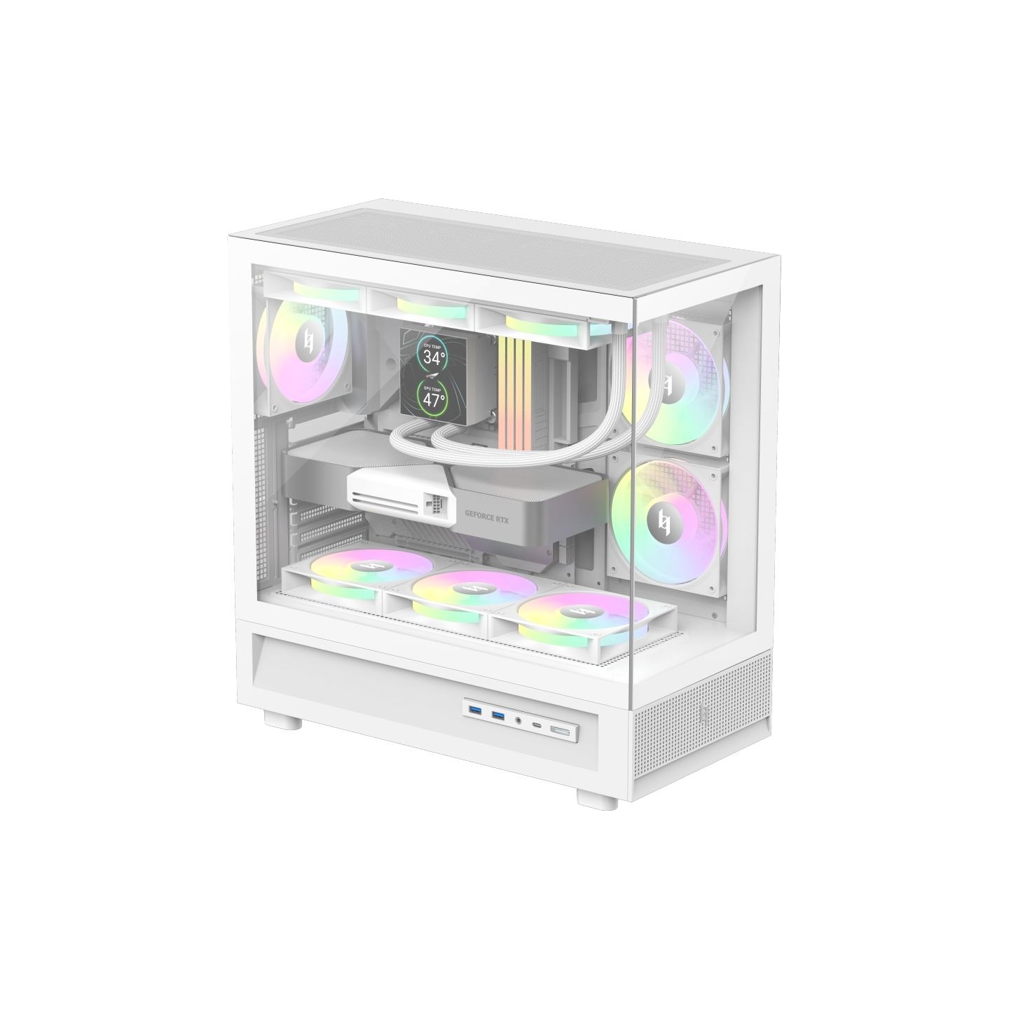 Gamemax Case | NEX C51 WH | ATX/BTF