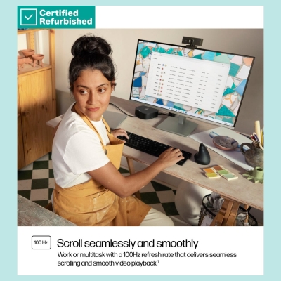 HP RENEW SILVER HP 524sh Series 5 FHD Monitor - 23.8" 1920x1080 FHD 300-nit 100Hz AG, IPS, HDMI/VGA, height adjustable/tilt, 1 y