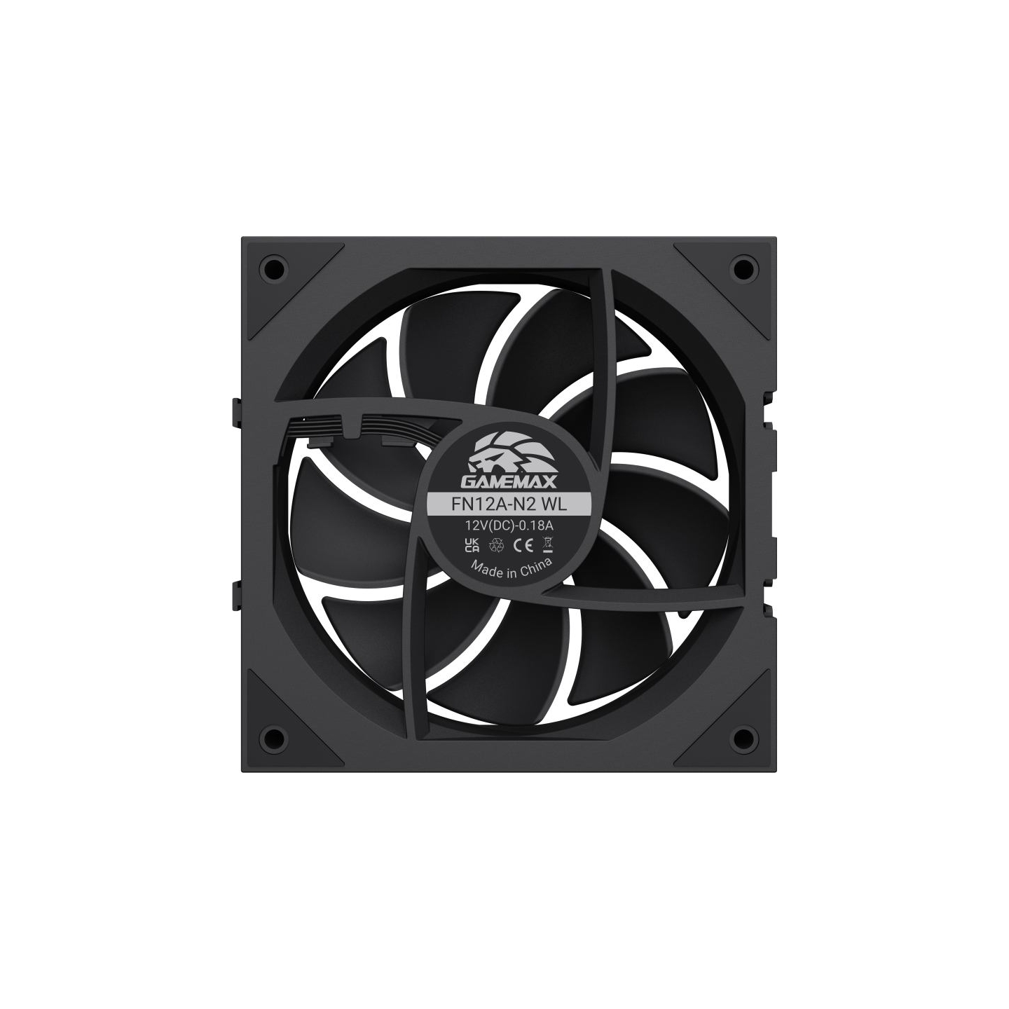 Gamemax FN12A-N2 WL | Case fan | Black
