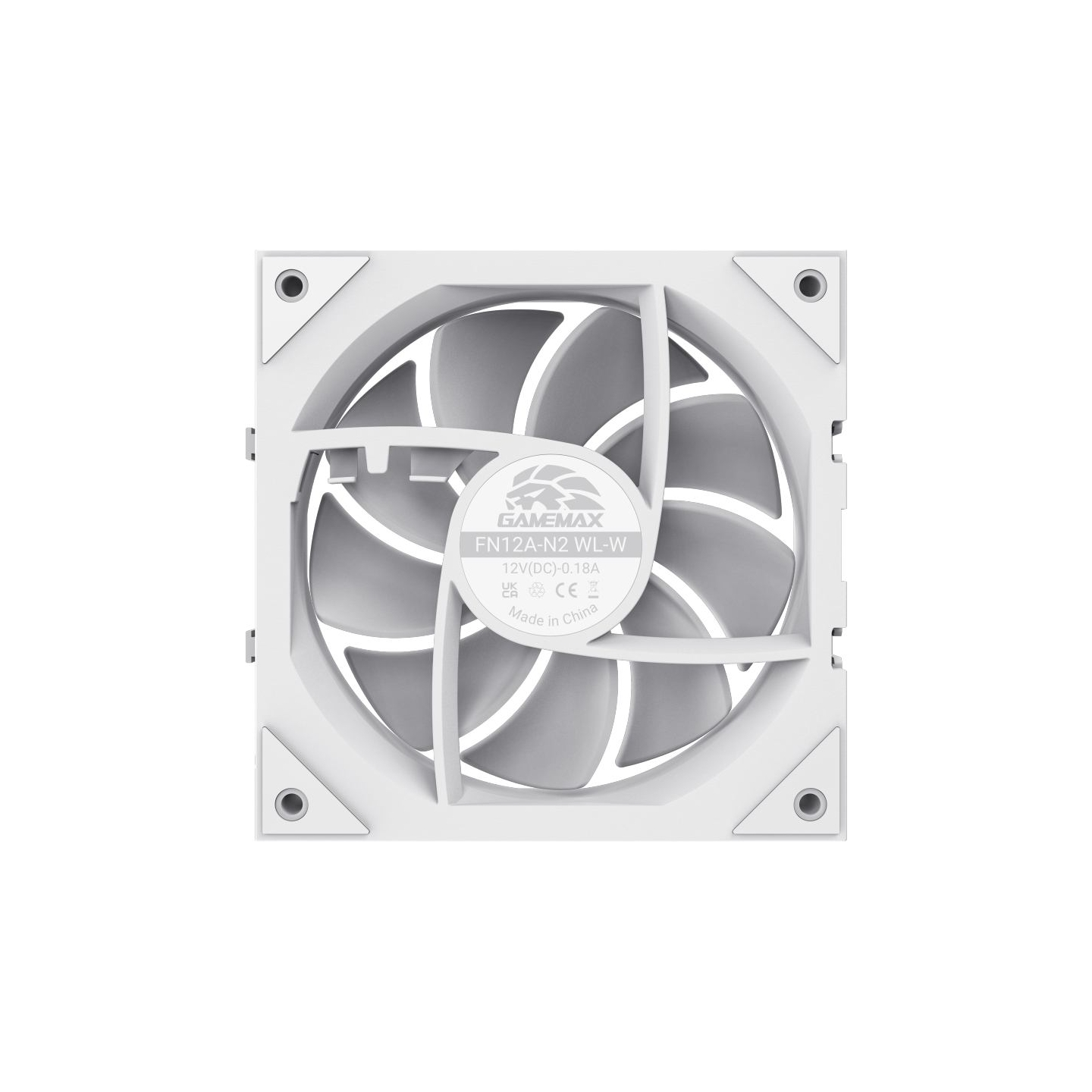 Gamemax FN12A-N2 WL-W | Case fan | White
