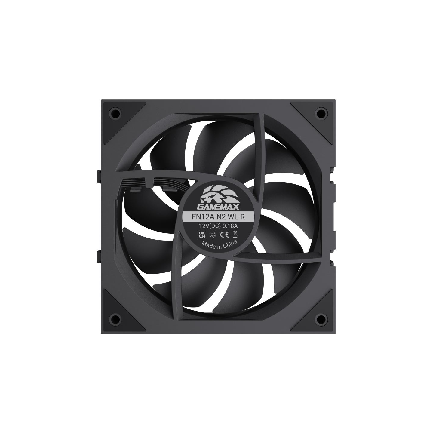 Gamemax FN12A-N2 WL-R | Case fan | Black