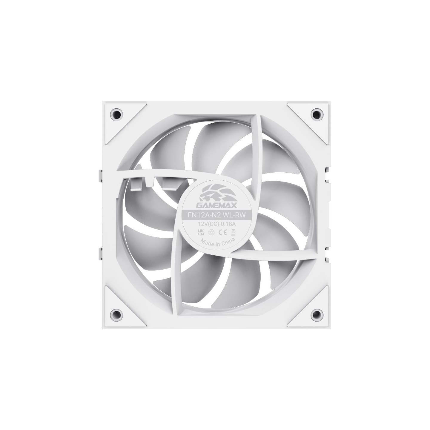 Gamemax FN12A-N2 WL-RW | Case fan | White
