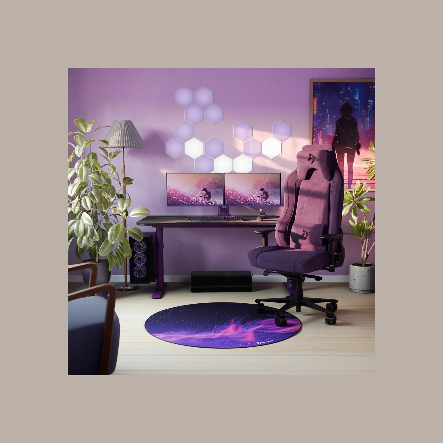 Arozzi | Nova | 24 " | IPS | FHD | 16:9 | 200 Hz | 1 ms | 1920 x 1080 pixels | 300 cd/m² | HDMI ports quantity 1 | Purple