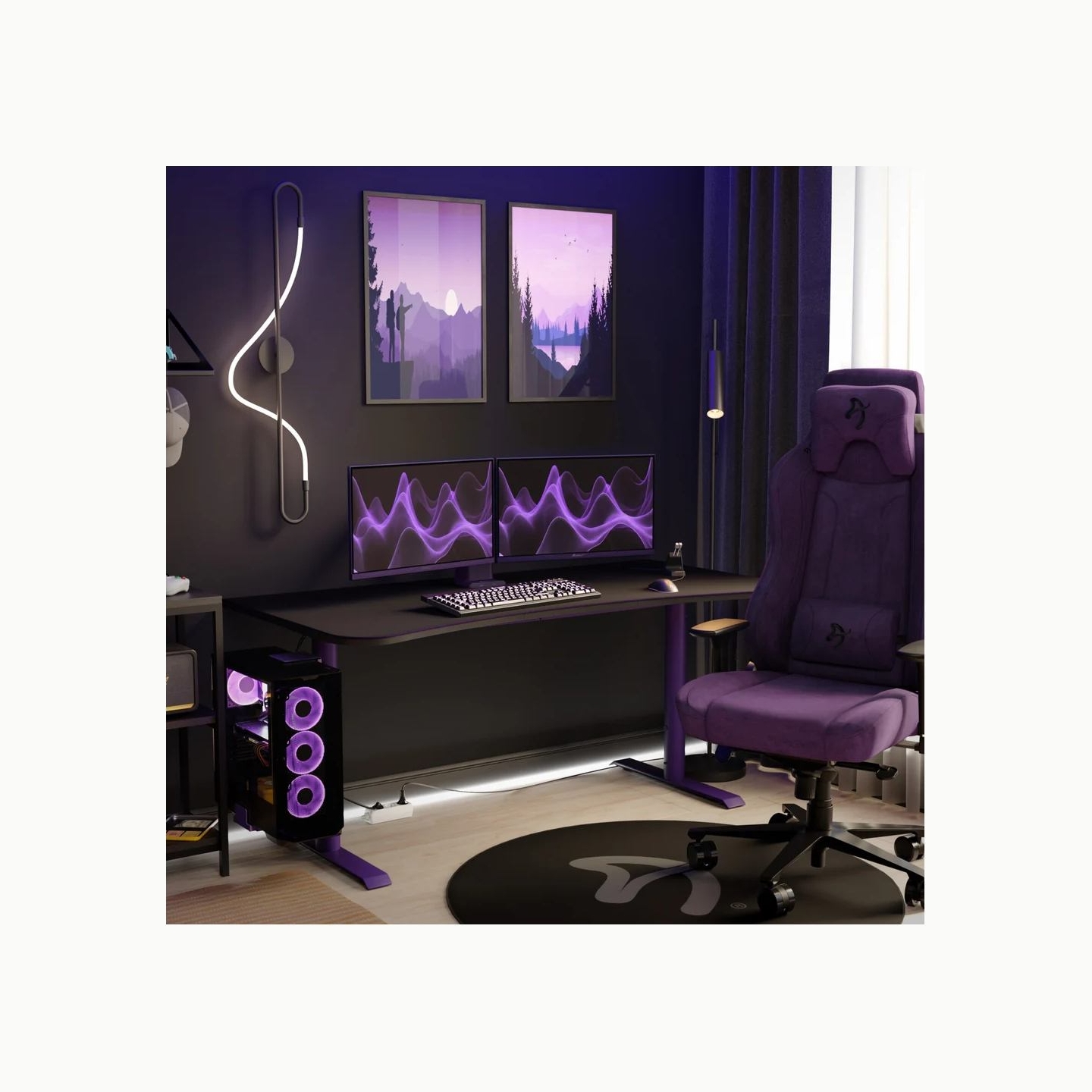 Arozzi | Nova | 24 " | IPS | FHD | 16:9 | 200 Hz | 1 ms | 1920 x 1080 pixels | 300 cd/m² | HDMI ports quantity 1 | Purple