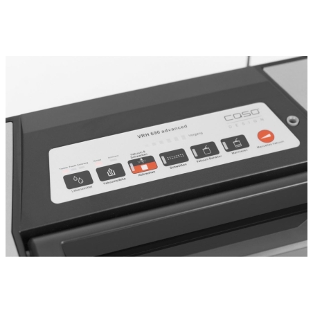 Caso | Bar Vacuum sealer | VR 690 advanced | Power 130 W | Temperature control | Black/Stainless steel