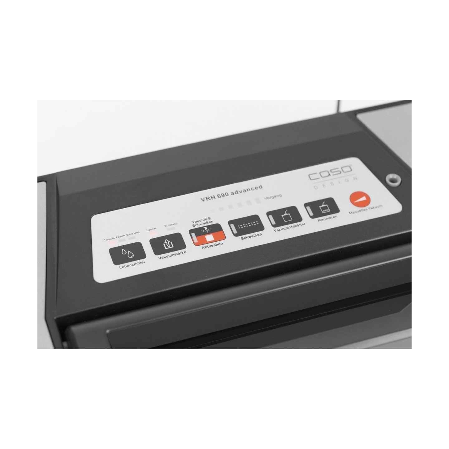 Caso | Bar Vacuum sealer | VR 690 advanced | Power 130 W | Temperature control | Black/Stainless steel