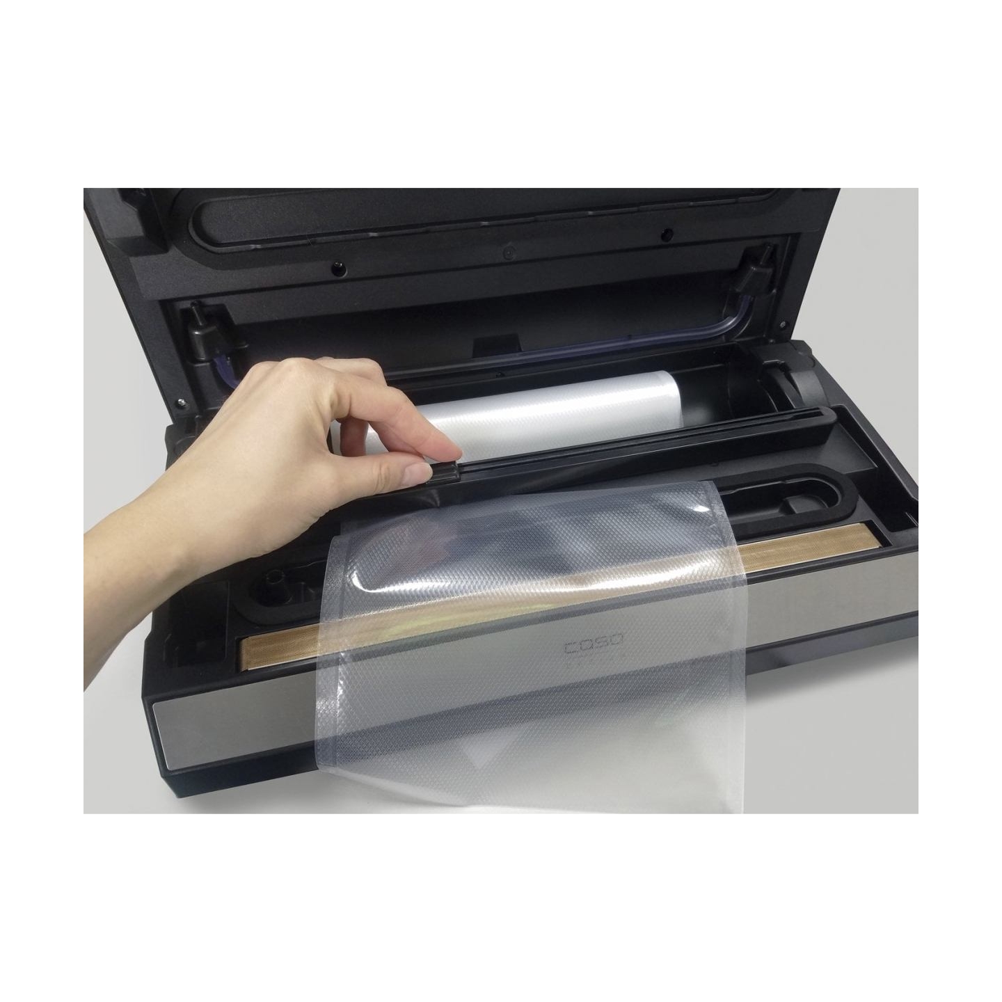 Caso | Bar Vacuum sealer | VR 690 advanced | Power 130 W | Temperature control | Black/Stainless steel