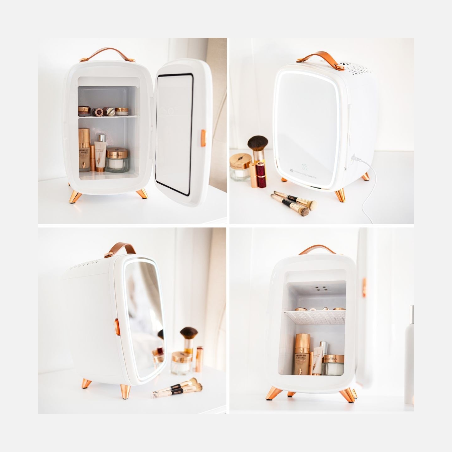 RIO FRBM-EU/1,0 6L Beauty Skincare Fridge Whit Mirror