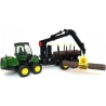 Bruder John Deere 1210E Forwarder with grab