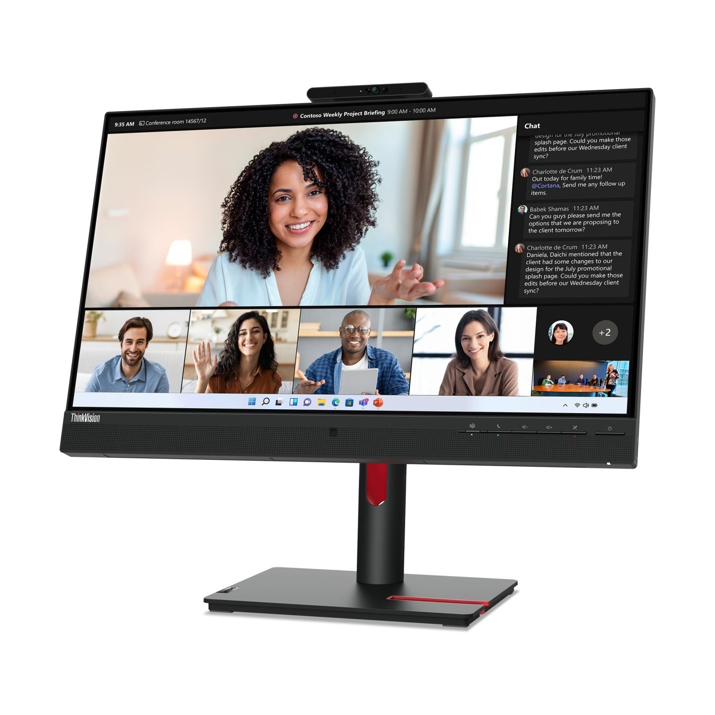 Lenovo Monitor T24mv-30 Black / 63D7UAT3EU