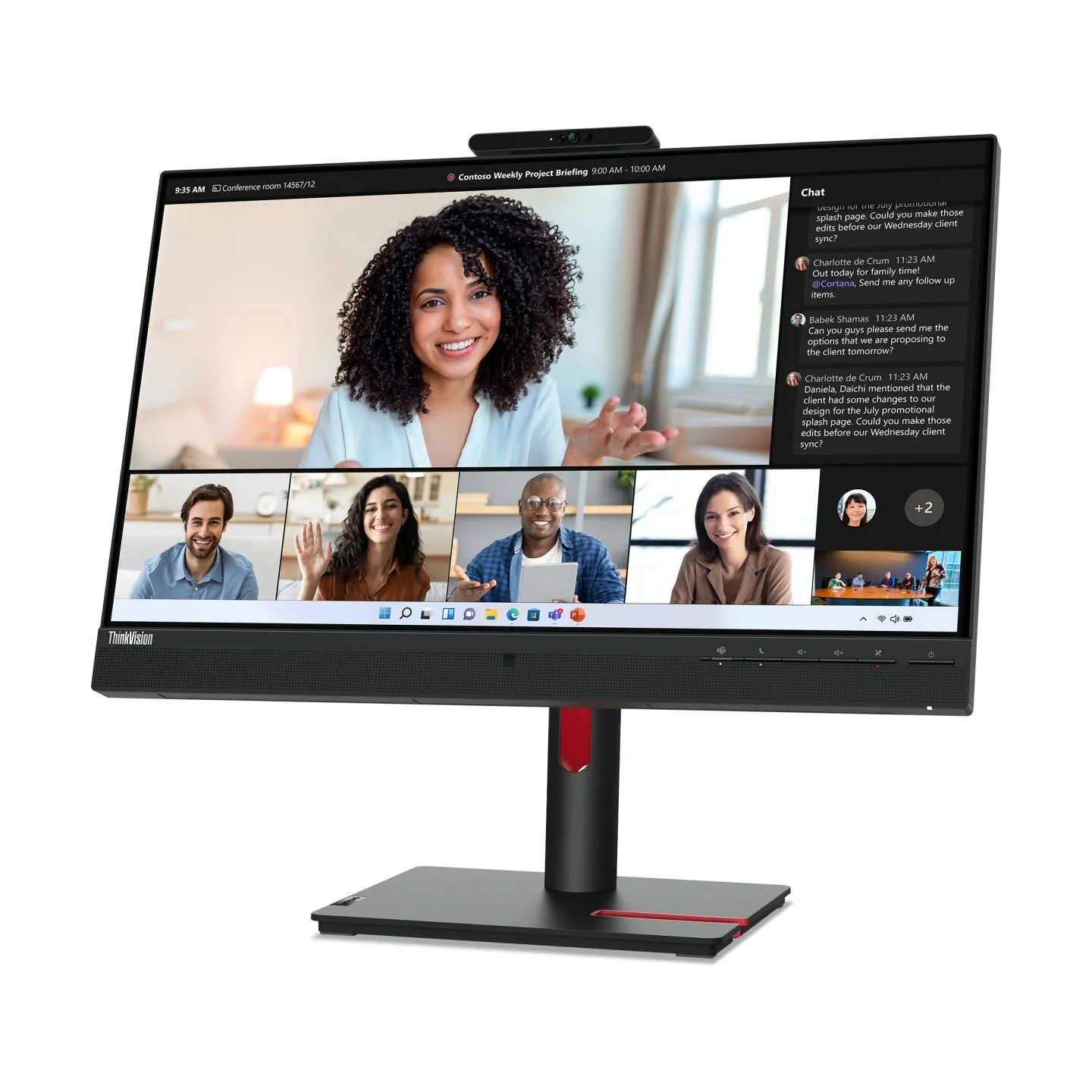 Lenovo Monitor T24mv-30 Black / 63D7UAT3EU