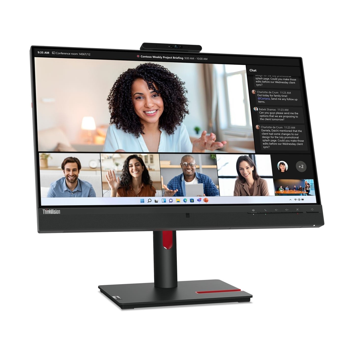 Lenovo Monitor T24mv-30 Black / 63D7UAT3EU