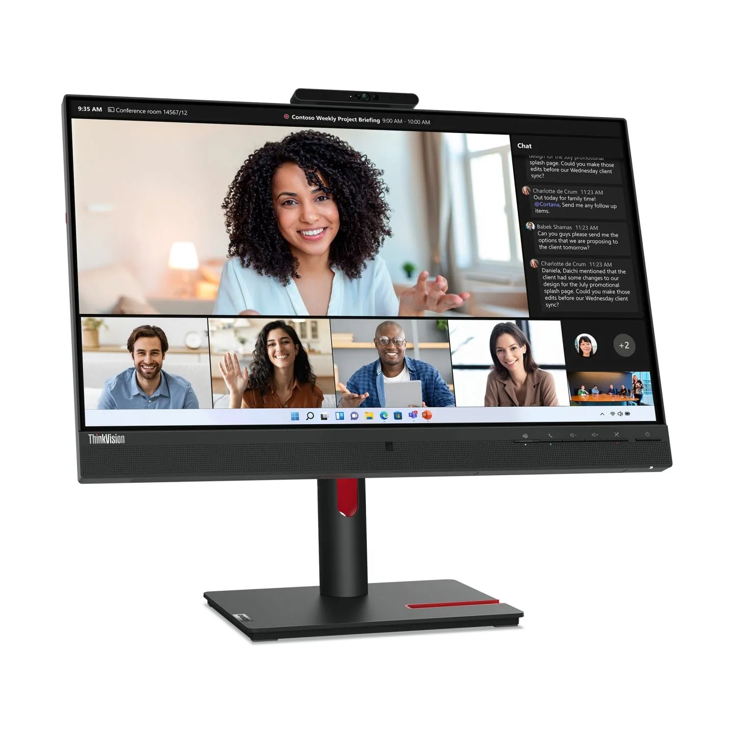 Lenovo Monitor T24mv-30 Black / 63D7UAT3EU