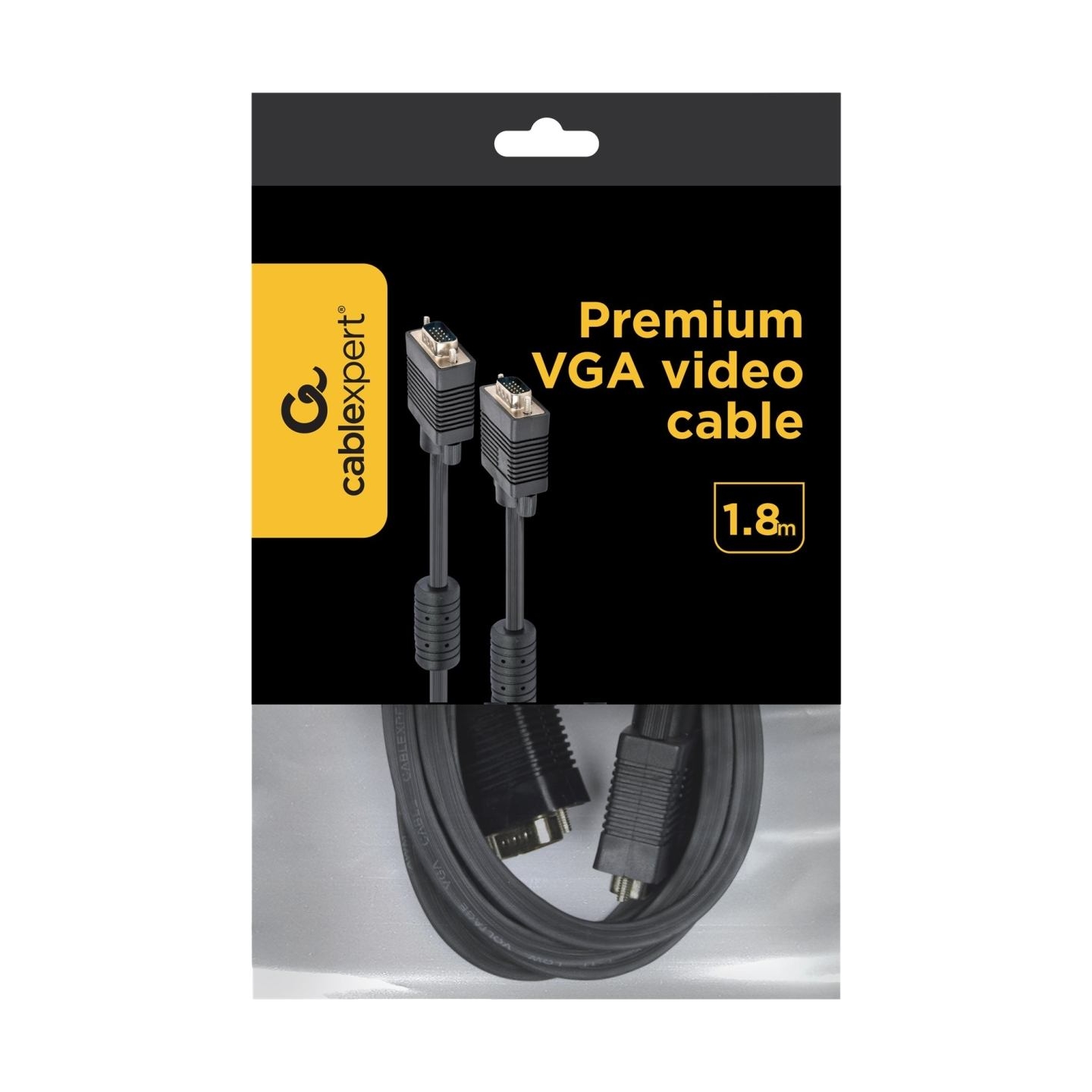 Cablexpert | 1.8m HD15 M/M | VGA (D-Sub) | VGA (D-Sub) | VGA to VGA | 1.8 m