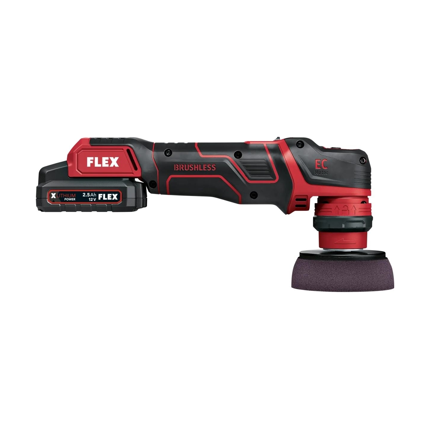 Flex The smart cordless polisher 12 V, rotary and random orbital free-running | PXE 80 12-EC/2.5 SET