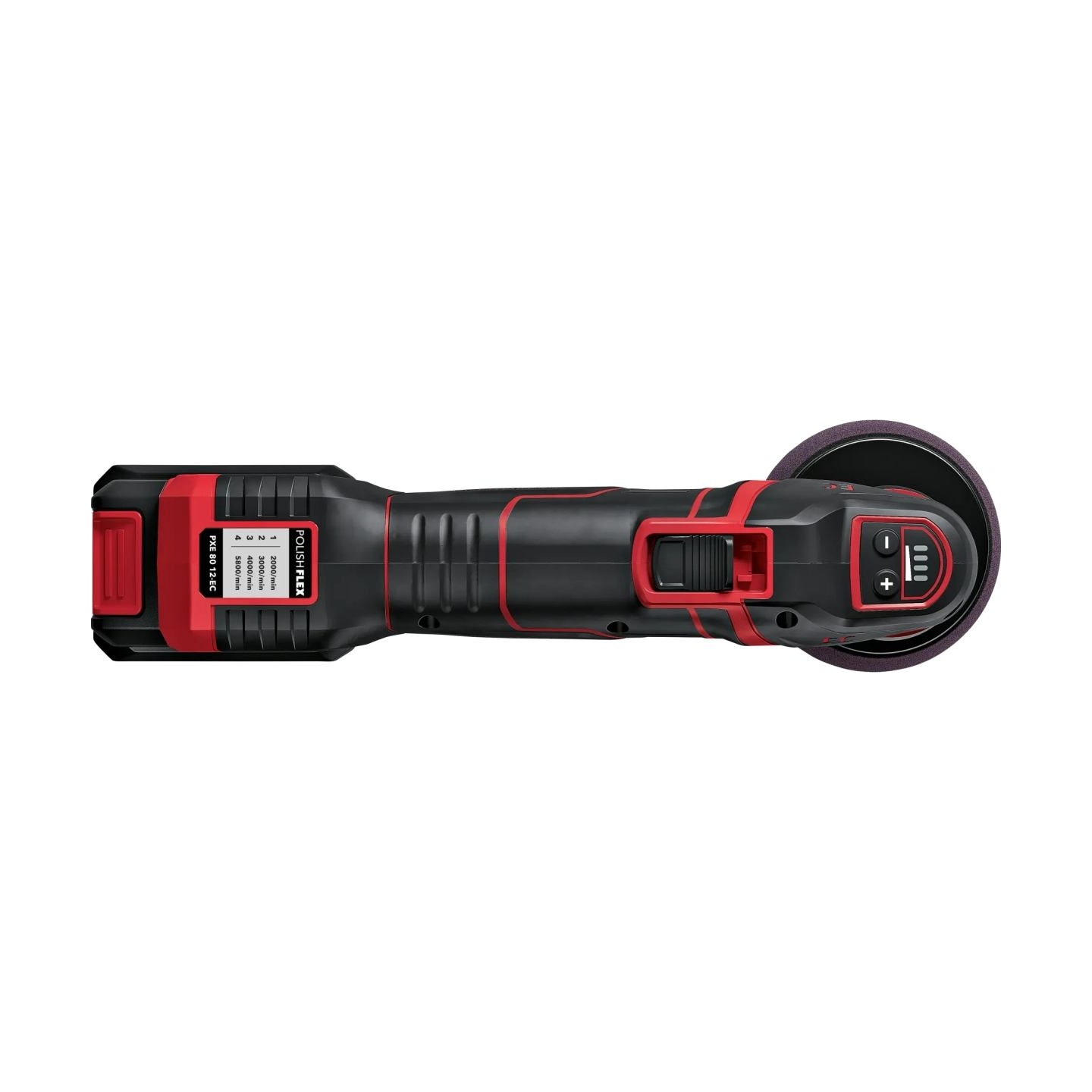 Flex The smart cordless polisher 12 V, rotary and random orbital free-running | PXE 80 12-EC/2.5 SET