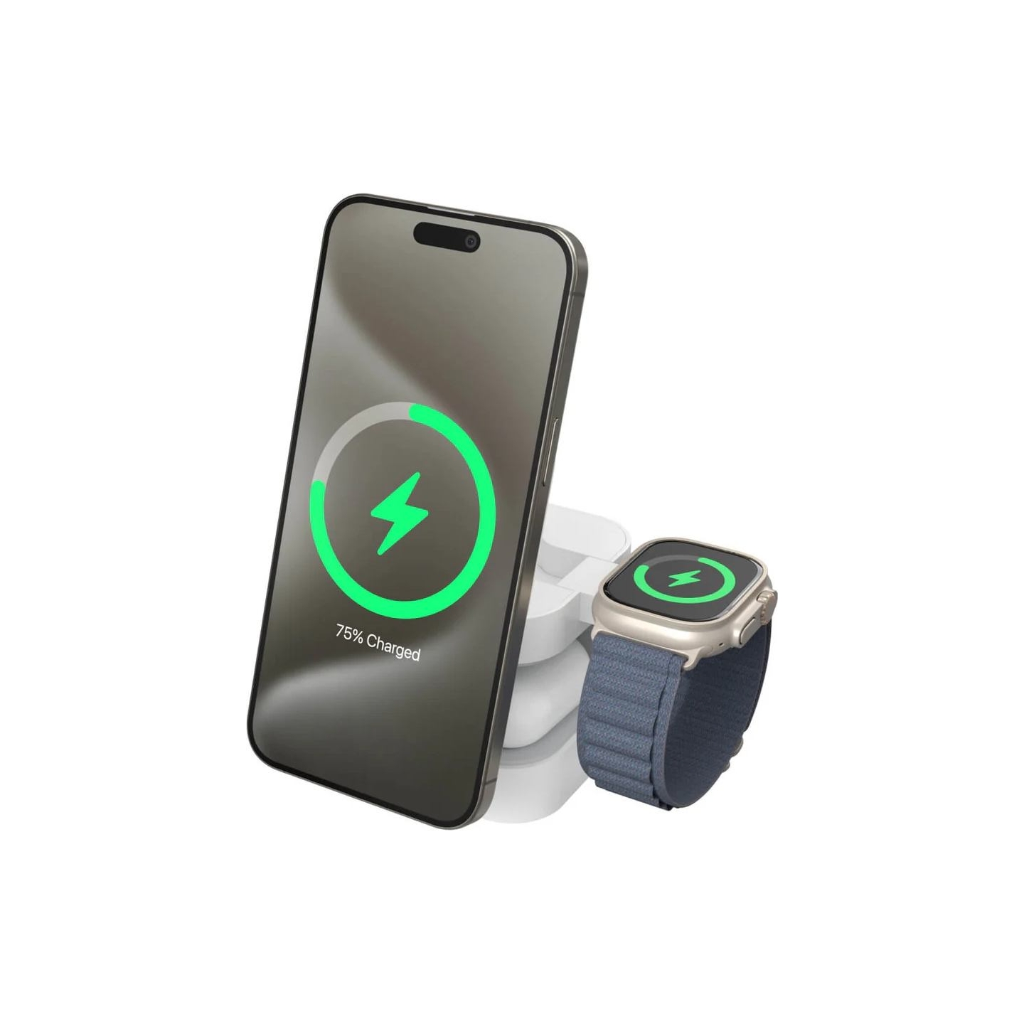 Hyper Hyperjuice Qi2 3-in-1 Magnetic Charging Stand