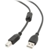 Cablexpert USB 2.0 A-plug B-plug 3 m (10 ft) cable with ferrite core | Cablexpert