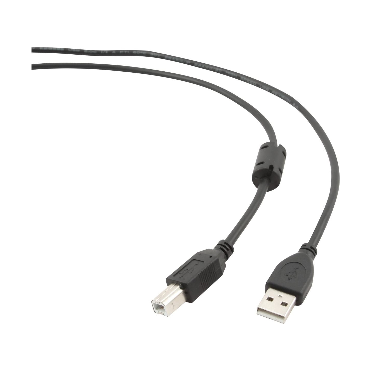 Cablexpert USB 2.0 A-plug B-plug 3 m (10 ft) cable with ferrite core | Cablexpert