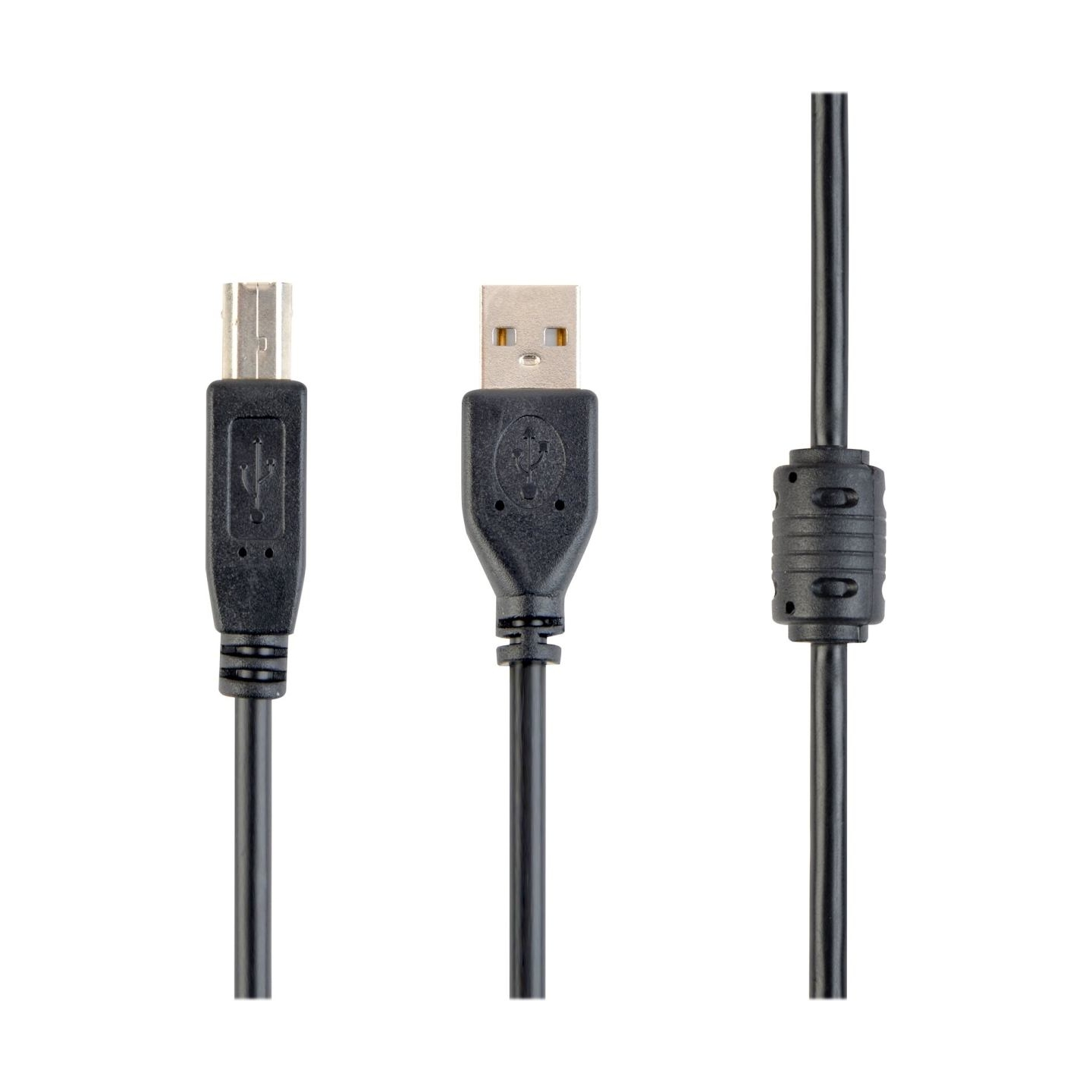 Cablexpert USB 2.0 A-plug B-plug 3 m (10 ft) cable with ferrite core | Cablexpert