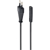 Cablexpert | Power cord (C7), VDE approved | Black Power plug type C