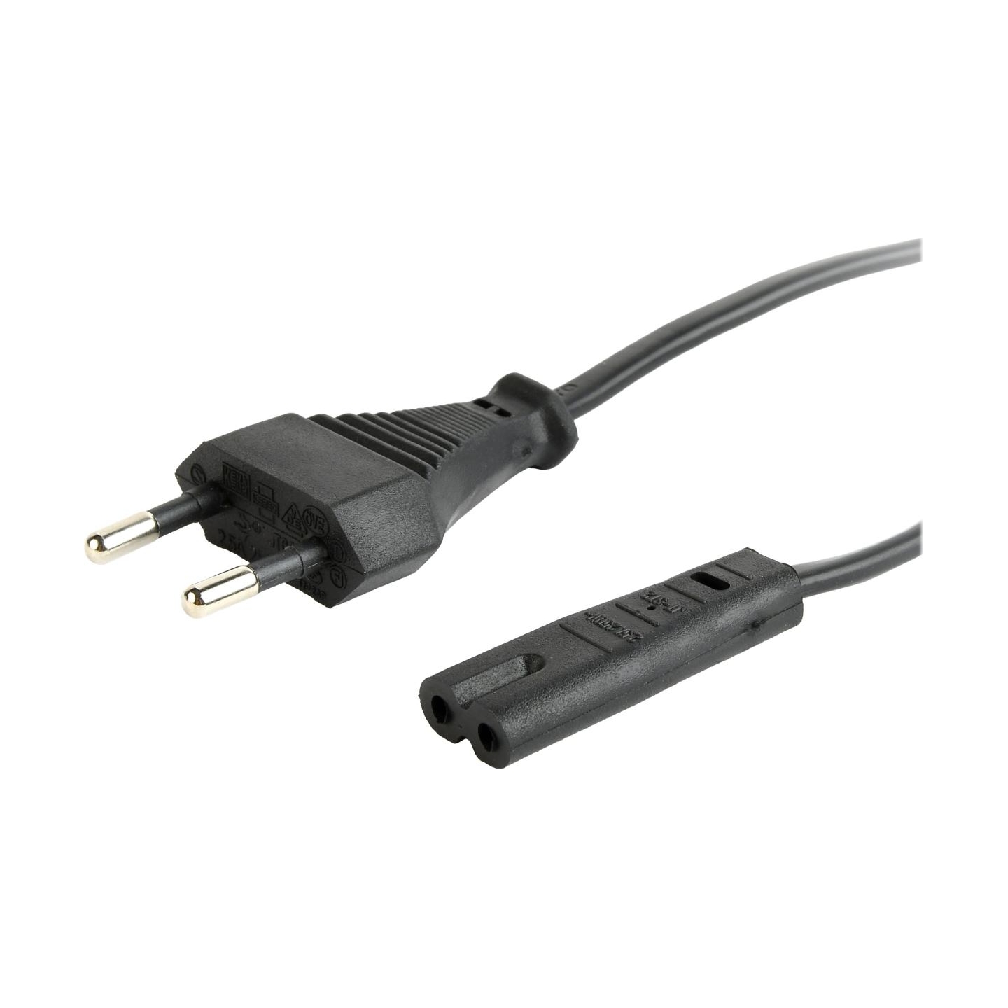 Cablexpert | Power cord (C7), VDE approved | Black Power plug type C