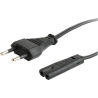 Cablexpert | Power cord (C7), VDE approved | Black Power plug type C
